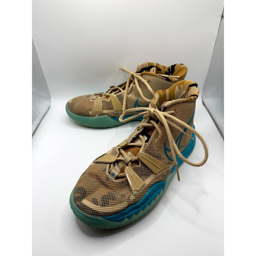 Nike Kyrie 7 GS CT4080-207 Kids 6.5 Sneaker‎ Ripple Brown Mesh Basketball Shoes